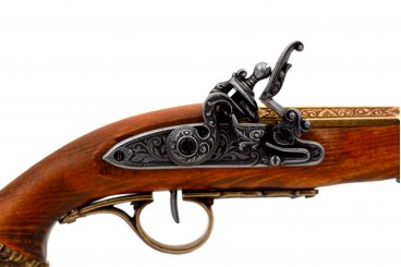 Steinschlosspiratenpistole, 18. C. - Pistolen - Kolonial- und Piratenzeit  1492-1860 - Denix