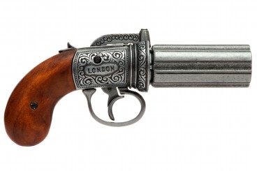 6 barrels Pepper-box revolver, England 1840