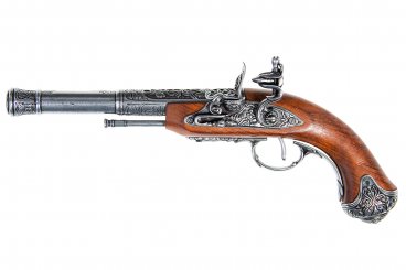 Flintlock pistol (left-handed), India 18th. C.