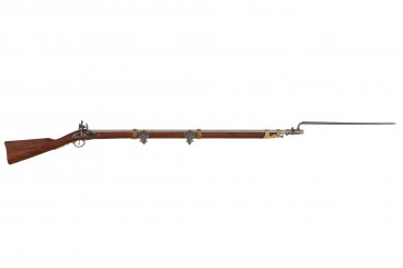 Flintlock rifle with bayonet, France 1806