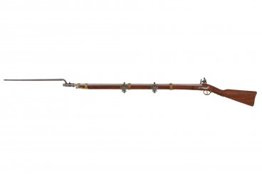 revolutionary war rifle with bayonet