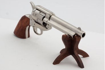Revolver colt Cal.45 Peacemaker 5½ " in metallo cromato USA 1873 reenactor 31cm 