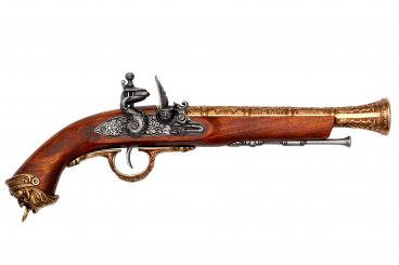 Flintlock pirate pistol, Italy 18th. C.