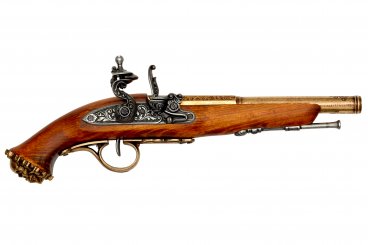 Flintlock pirate pistol, 18th. C.