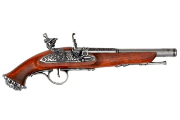 Flintlock pirate pistol, 18th. C.