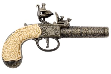 Flintlock pocket pistol, London 1795