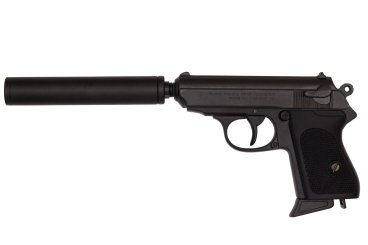 Semi-automatic pistol with silencer, Germany 1931