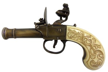 Flintlock pistol, England 18th. C.