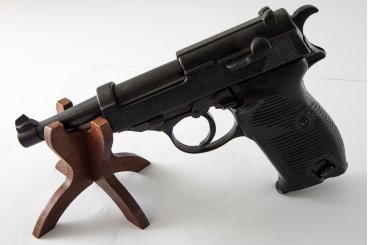 Réplica de Pistola automática Alemana de la Segunda Guerra Mundial año  1938, fabricada en metal y plástico negro, con cañón ciego, no funciona,  para decoración Baratas, Precios y Ofertas