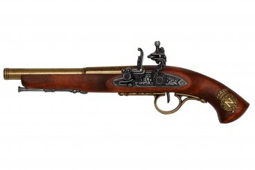 Pistola de chispa (zurda), Francia siglo XVIII.