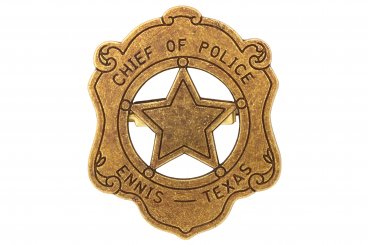 Placa de jefe de policía