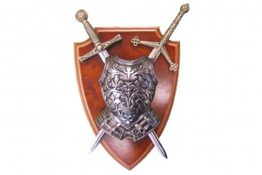 Armure et 2 épées panoplie