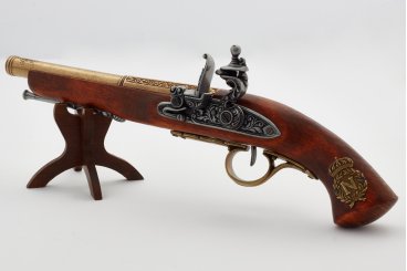 Réplique Denix Pistolet à silex gaucher français époque Napoléon