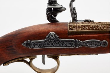 Réplique Denix Pistolet à silex gaucher français époque Napoléon