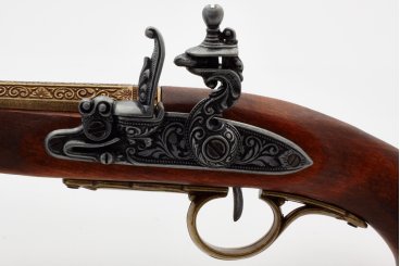 Réplique Denix Pistolet à silex gaucher français époque Napoléon