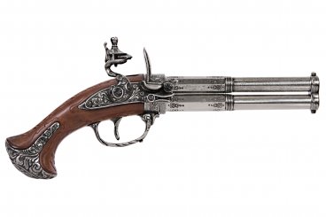 Pistola con 2 pistole rotanti, Francia S. XVIII