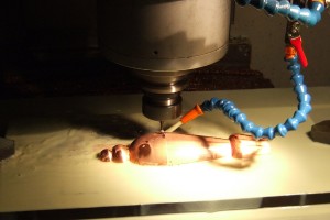 Machining an electrode