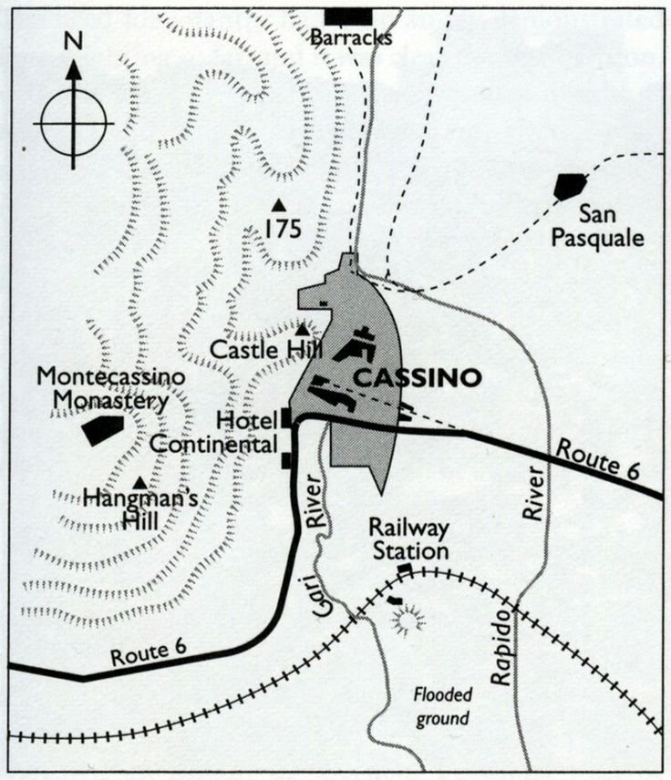 Mapa Montessino 1944